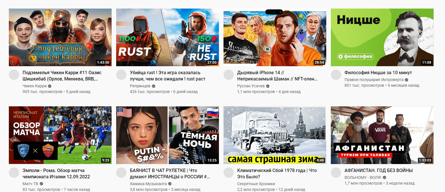 Грамотное оформление видео