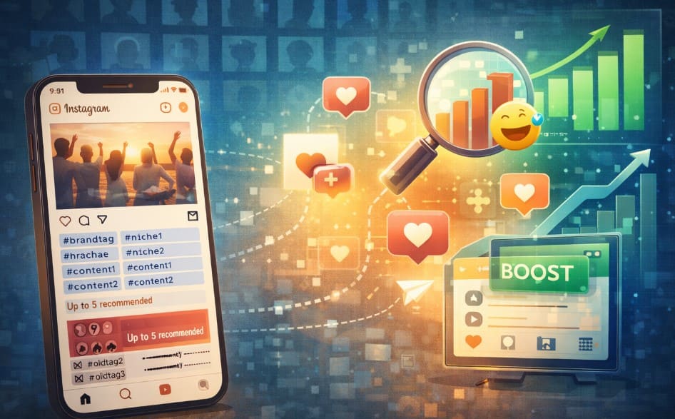Instagram теперь разрешает только 5 хэштегов