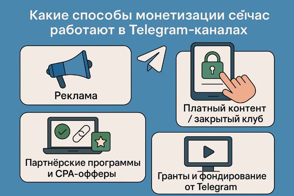 Модели заработка в Telegram 